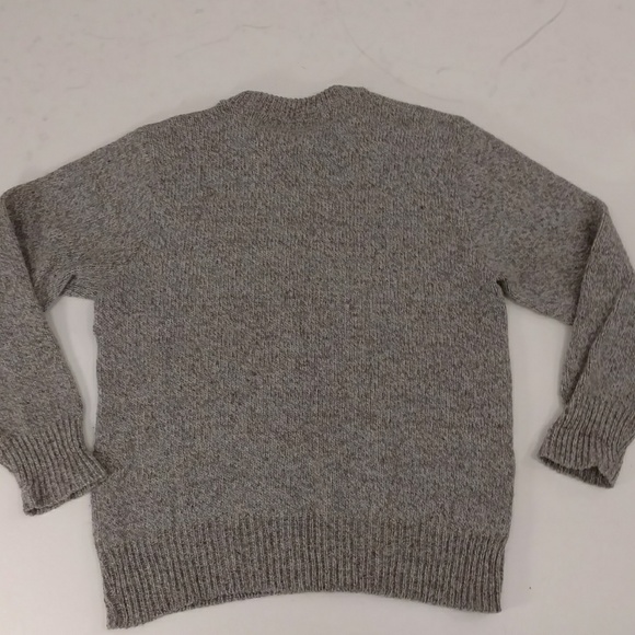 Wool Sweater, Natural heather Gray & blue, Unisex - Picture 7 of 8